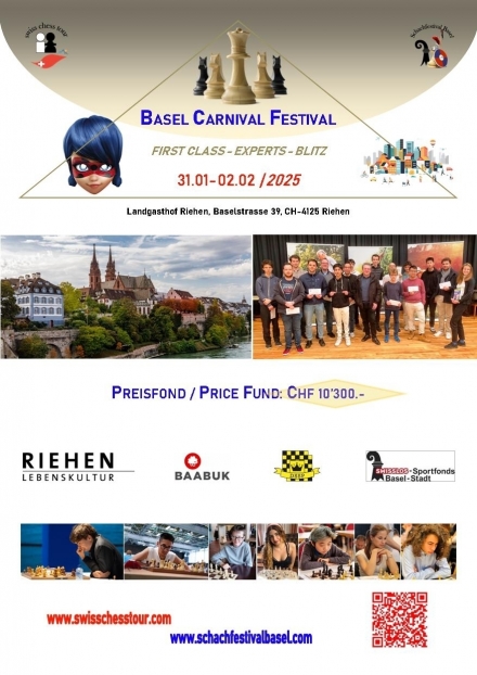 BASEL CARNIVAL CHESS FESTIVAL, 31.01-02.02.2025 - Swiss CHess Tour