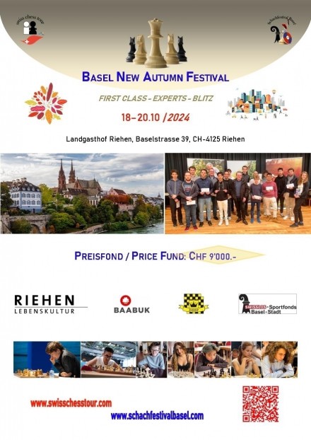 BASEL AUTUMN OPEN, 18-20.10/2024 - Swiss CHess Tour