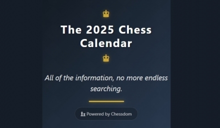 Chessdom Chess Calendar - Swiss CHess Tour